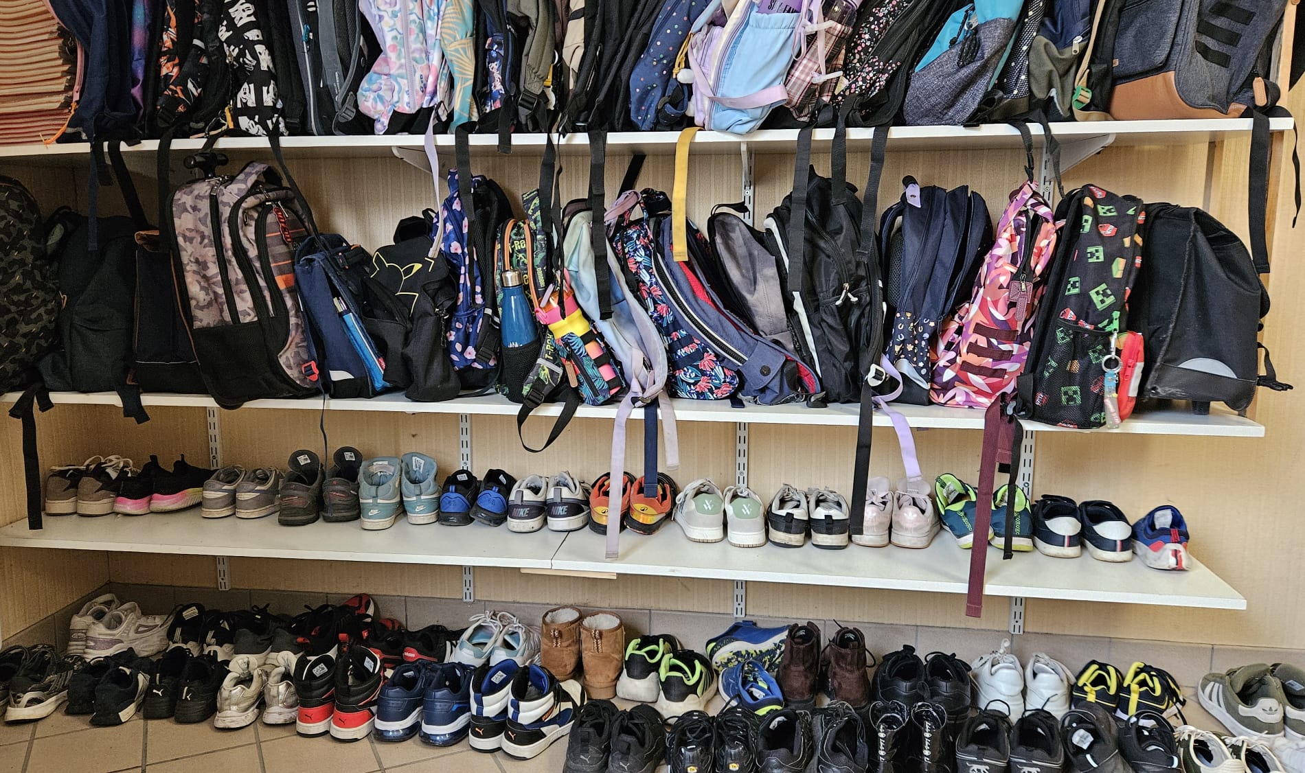 Espace de rangement en élémentaire